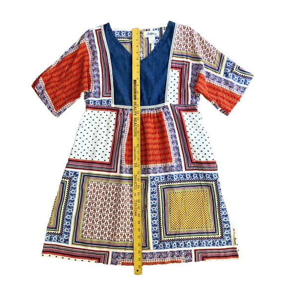 The Vermont Country Store Patchwork Dress Womens S Babydoll Grannycore Hippie - Picture 9 of 10